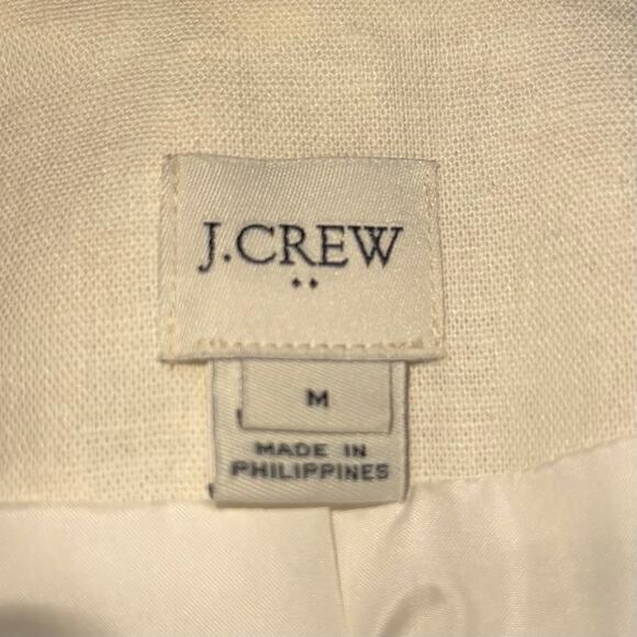 J. Crew Cropped Blazer Linen Blend Pom Pom - Picture 11 of 14